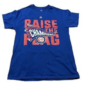 Chicago Cubs 2016 Majestic National League Champions Tee Size Medium Baseball